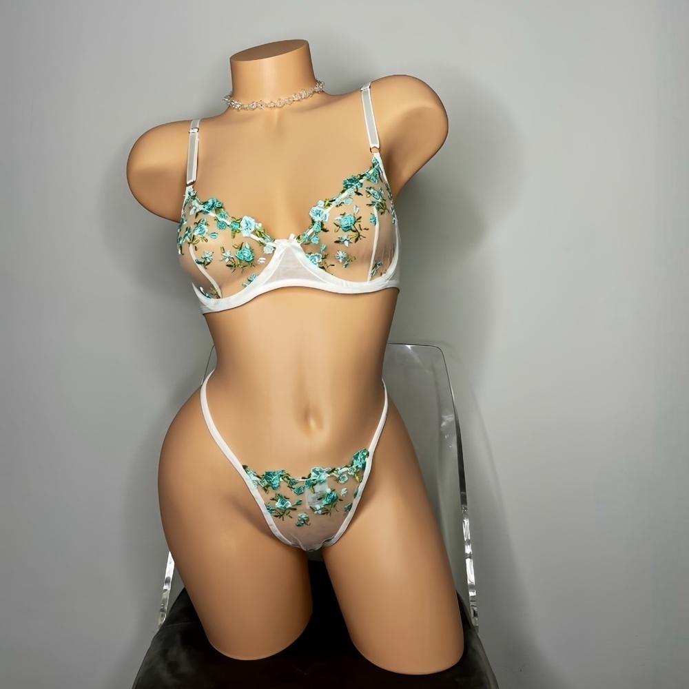 Copy - Floral Lace Lingerie Set